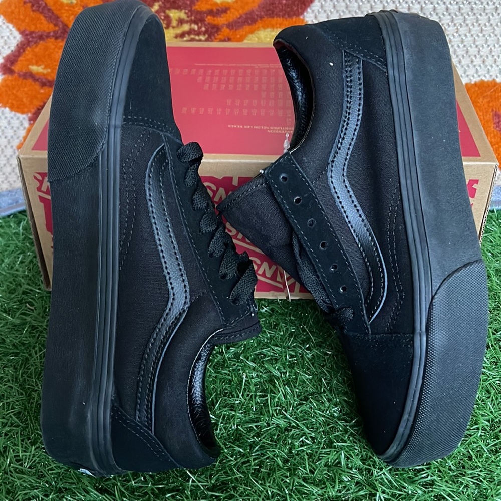 Vans Old School Platforms Black/Black WMNS - Picture 12 of 16